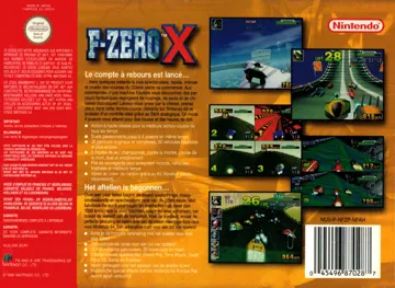 F-Zero X (Europe) box cover back